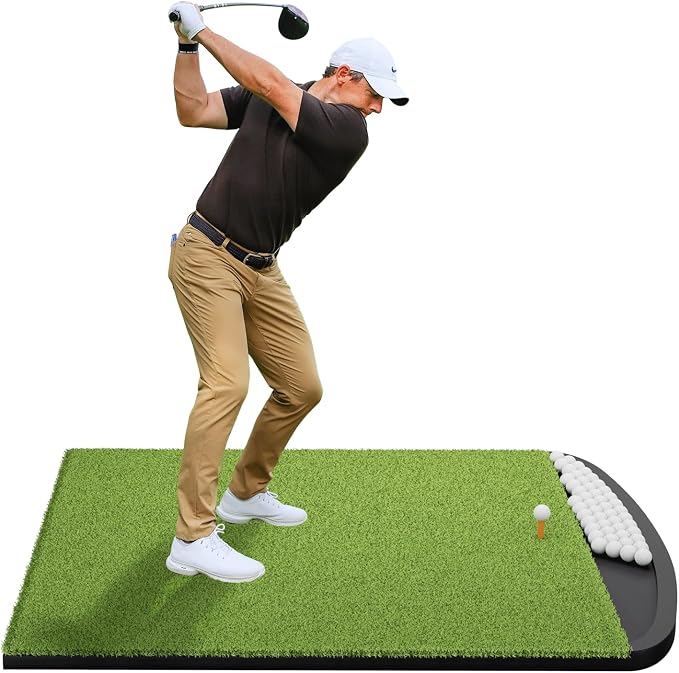 Integrated Golf Hitting Mat by Ponsonbay
