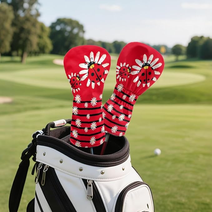 Golf Club Head Covers for Club Protective, Waterproof PU Leather Driver Fairway - Image 5