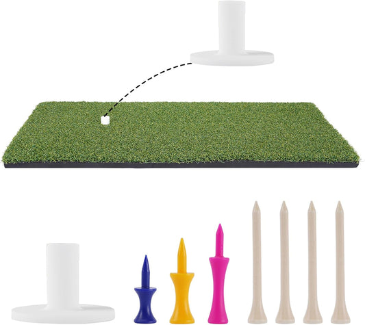 Golf Practice Mat Golf Hitting Mat Portable Training Matt Indoor Outdoor Chipping Putting Training Mats for Backyard Garage – Gift for Golfers, Beginners & Pros