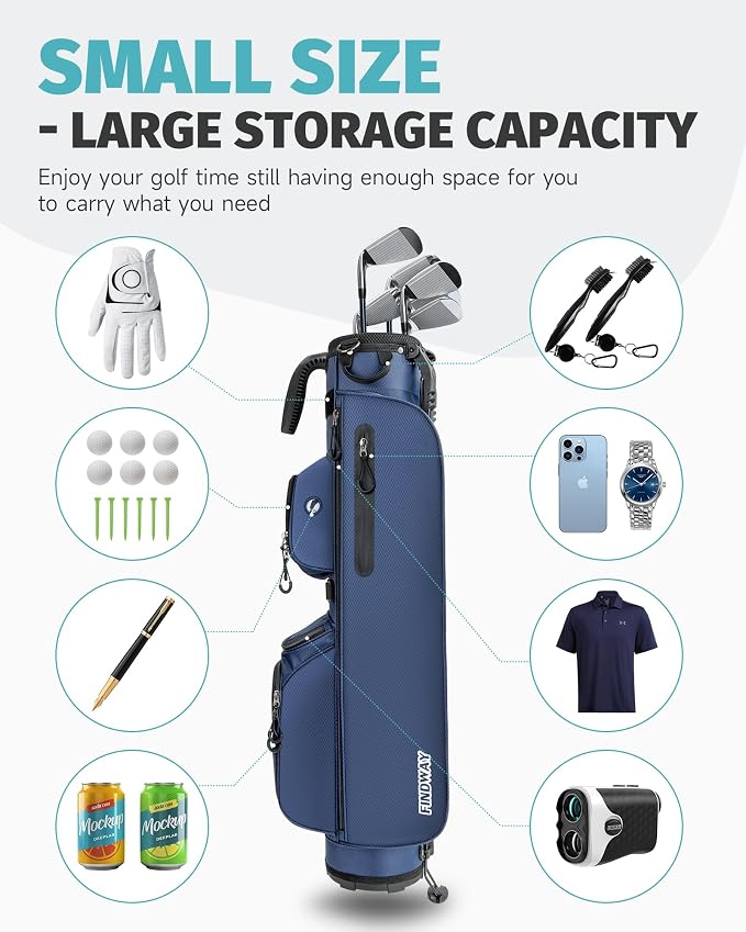 Findway Small Golf Bag Lightweight Pitch and Putt Golf Bag - Image 2