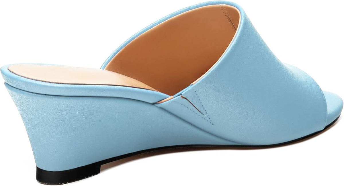 Wedge Sandals for Women Open Toe Wedge Heels Womens Matte High Heel Sandal - Image 5