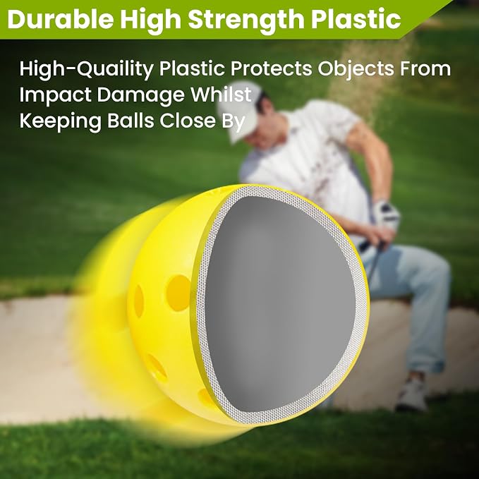 Golf Practice Balls Plastic Value 50 Pack and Golf Ball Bucket - Image 3