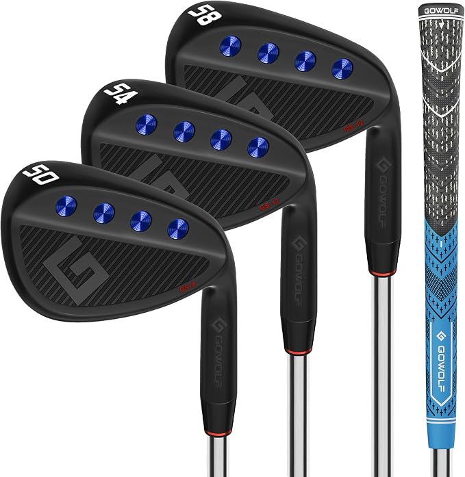 Gowolf Premium Forged Full Face Golf Wedges 50/52/54/56/58/60/69 Degree by WelcometoGowolf