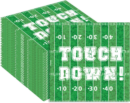 40PCS Football Paper Napkins 13 x 13 Inches Luncheon Napkins Cocktail Napkins Disposable Sports Theme Decorations for Kids Baby Shower,Birthday Party, Basketball Theme Party Supplies