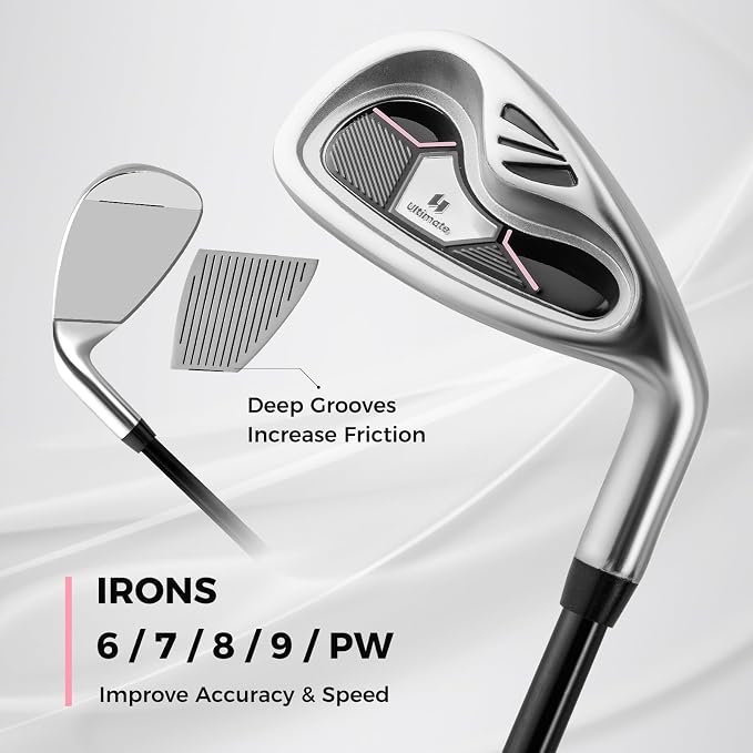 ULTIMATE Women's Complete Golf Club Set, 9/11pcs Right Handed Ladies Golf Clubs - Image 6