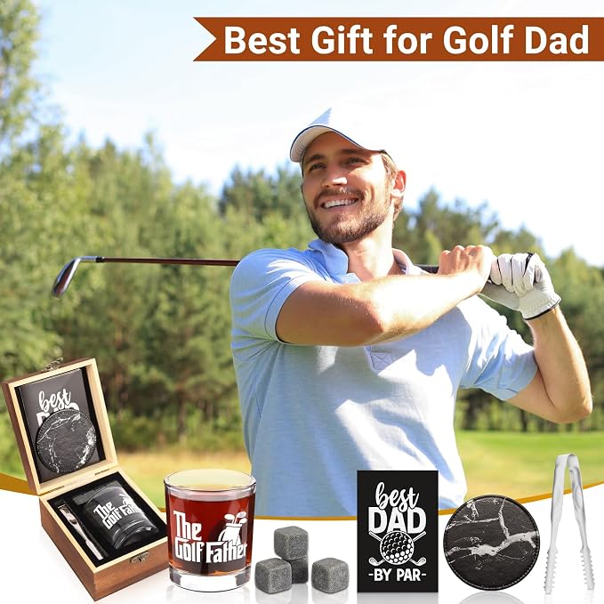 Whiskey Glass Gifts for Golf Dad, Best Gift for Men, Gift - Image 7