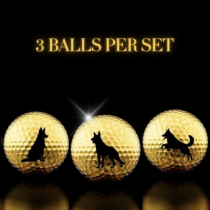 German Shepherd Gifts Golf Balls Set, Golf Gifts, Cool Accessories - Image 3