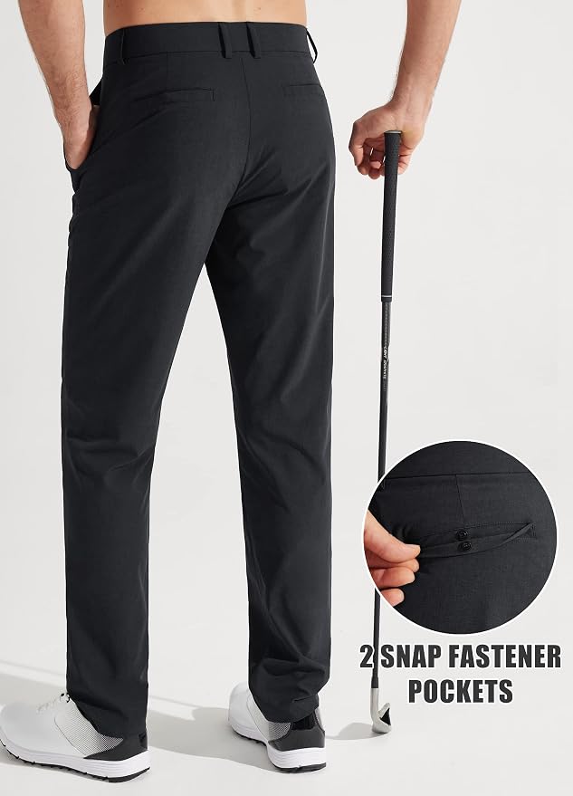 Libin Mens Golf Pants Stretch Work Dress Pants 30"/32"/34" Quick Dry - Image 2