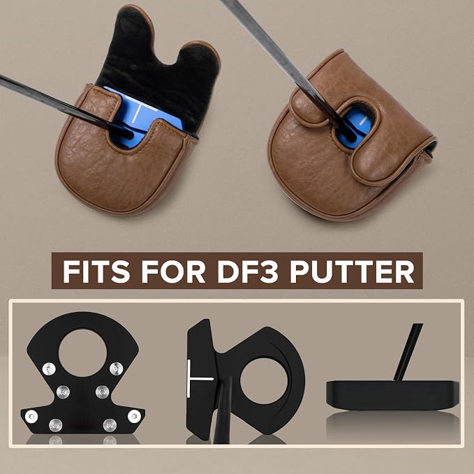 Golf Putter Covers Mallet Putter Headcover - Image 3