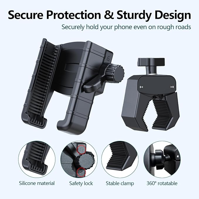 Golf Cart Phone Holder Mount, Compatible - Image 3