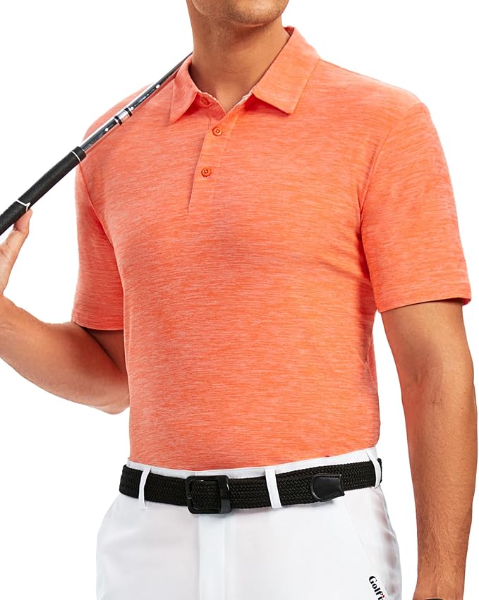 Alex Vando Mens Golf Shirt Moisture Wicking Quick-Dry Short Sleeve Casual Polo - Image 3