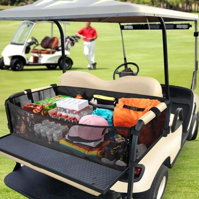 bangminda Universal Golf Cart Organizer, Mesh Storage Net - Image 3