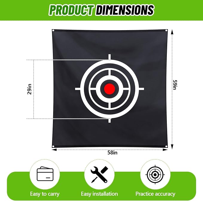 Golf Target Cloth for Net Replacement Golf Hitting Net Target - Image 2