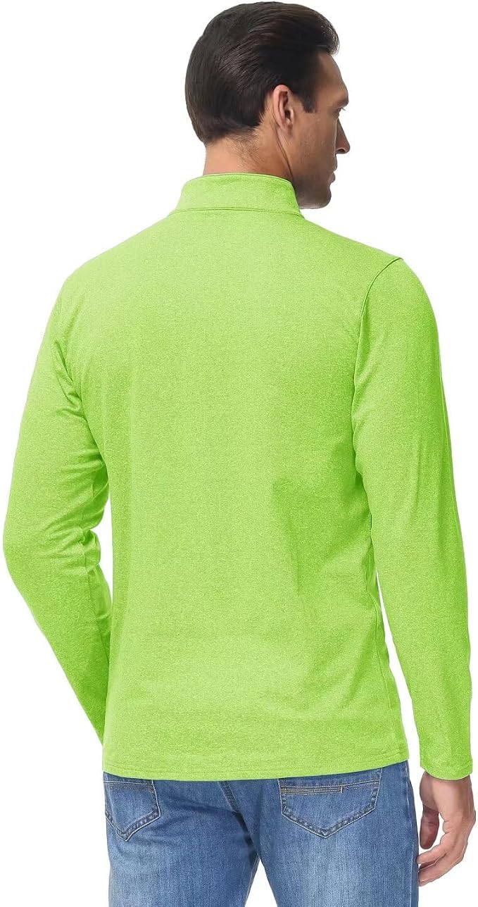 Boladeci Men's Quarter Zip Pullover Premium Fleece Lined Heather Long Sleeve - Image 6