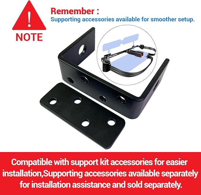 Retractable Golf Cart Seat Belt Bracket Kit - Image 2