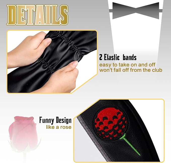 The Golf Father Golf Club Covers, Driver Fairway Hybrid Headcover, Funny Putter - Image 5