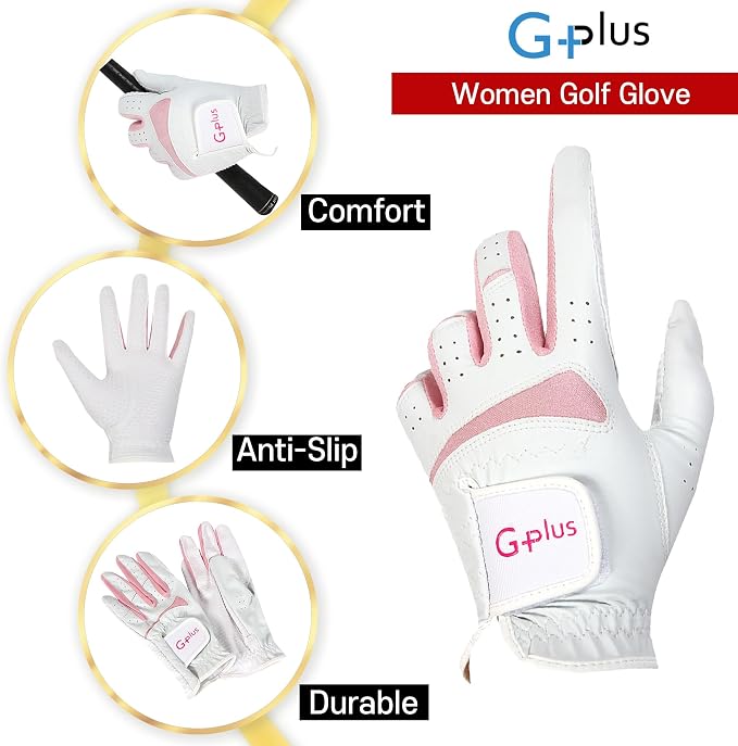 J&S Sporting G-Plus Women's Ladies Golf Gloves, Both Hand/Left Hand or Right - Image 4