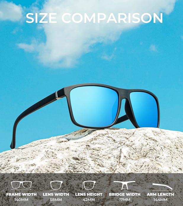 KALIYADI Polarized Sunglasses for Men and Women, Mens Sun Glasses - Image 3