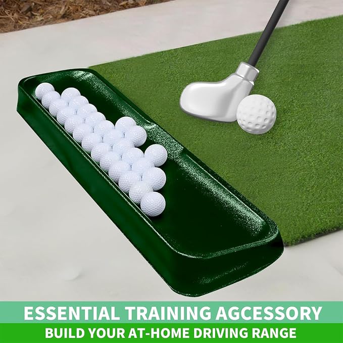 Golf Ball Tray, Dark Green | 100-Ball Capacity | Heavy-Duty High-Impact Plastic - Image 5