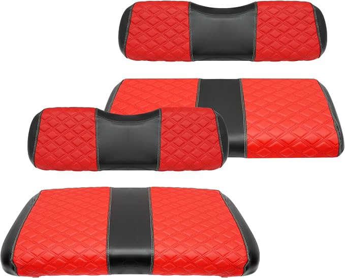 Golf Cart Front and Rear Seat Covers Waterproof and Sun Resistant Marine Grade by SAMXOMAP