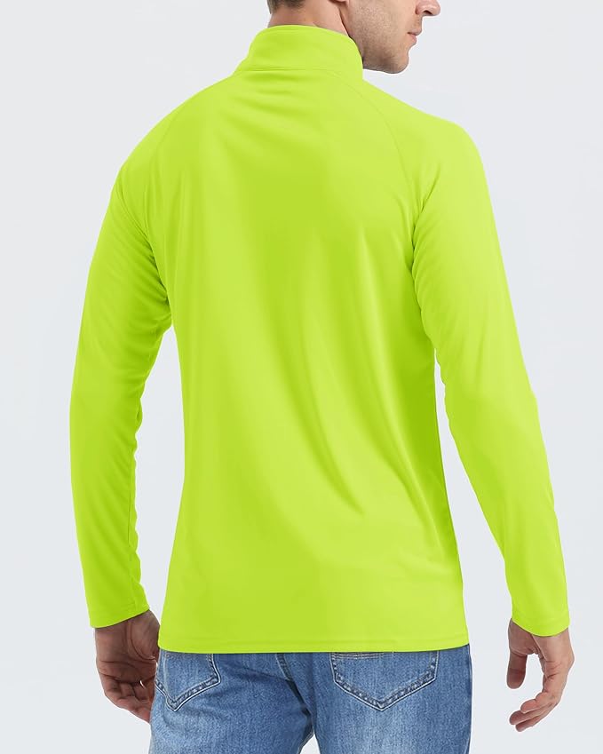 Boladeci Men's UPF 50+ Sun Shirts 1/4 Zip Long Sleeve SPF UV Protection - Image 3