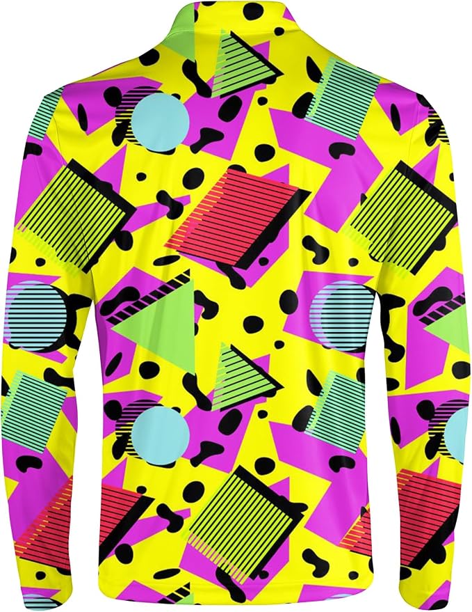 Men's Long Sleeve Golf Shirt Quick Dry 3 Button Work Fishing Outdoor Casual - Image 4