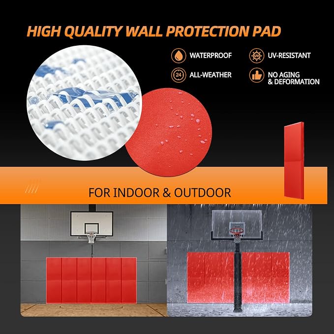 PROGOAL Gym Wall Paddings Basketball Court Wall Protection Pad - Image 4