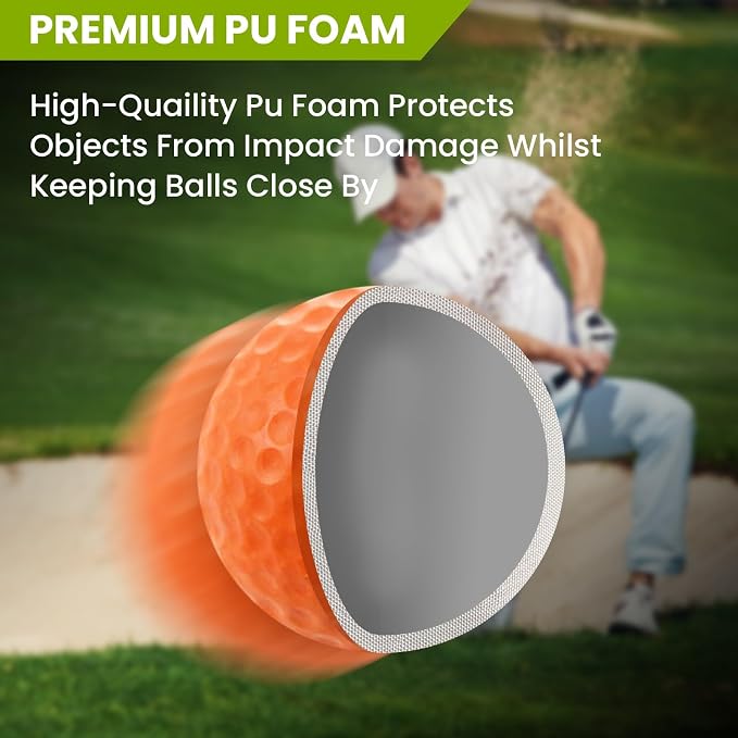 FINGER TEN Golf Practice Balls Foam Colored Value 12 24 50 Pack, Lightweight - Image 3