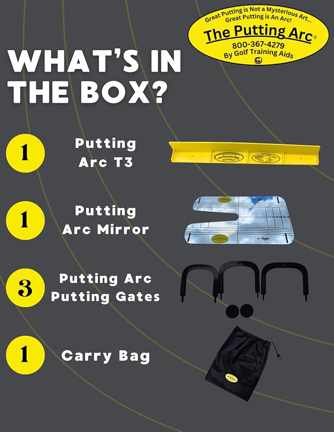 The Putting Arc T3 Mirror Bundle – Golf Putting Trainer Aid - Image 3