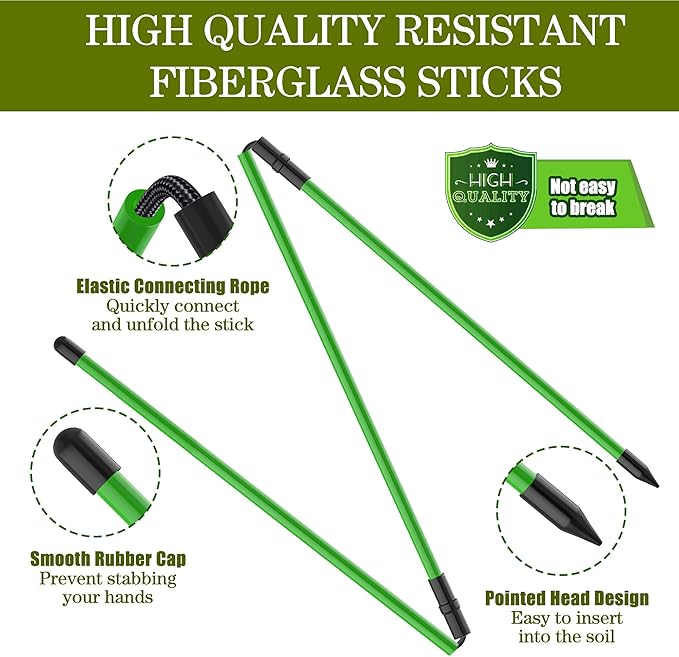 Golf Alignment Sticks 2 Pack, Upgraded 48" Collapsible Alignment Stick Golf - Image 2