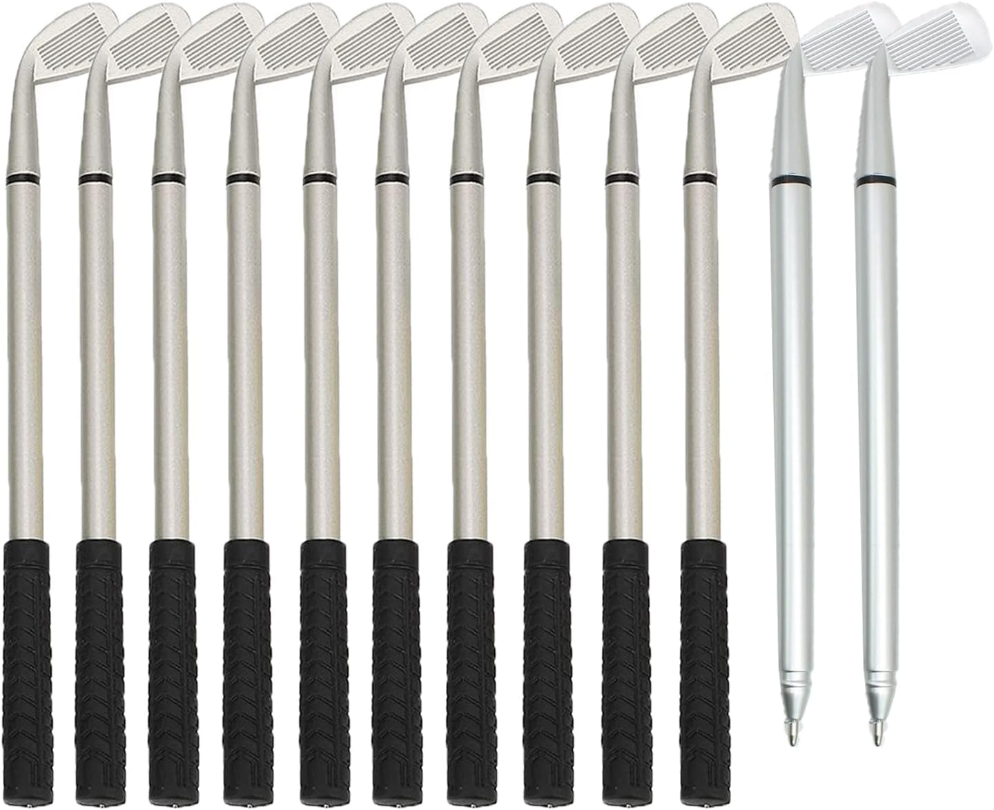 12pcs Golf Ballpoint Pens, Mini Golf Clubs Pens, Mini Golf Clubs Pen Decorative Golf Pens Funny Sports Ergonomic Pen Golfing Club Props Black Gel Ink for Student Coworkers Office Stationery Supplies.