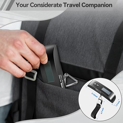 Luggage Scale, Travel Essentials, Digital Backlight LCD Display Handheld - Image 6