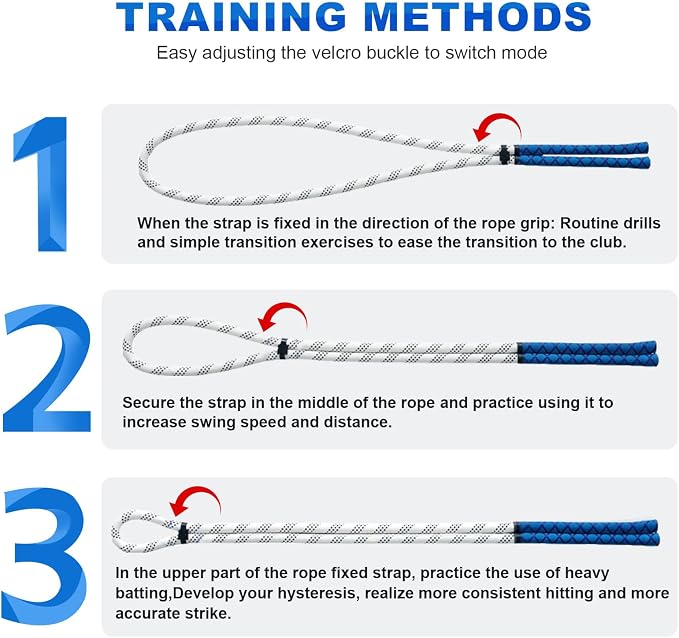 THE GOLFER STORE Golf Rope Swing Trainer Golf Swing Training Aid - Image 4