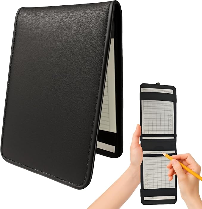Leather Golf Scorecard Holder, Score Card Holder Golf, Yardage Book Cover by YFANITI