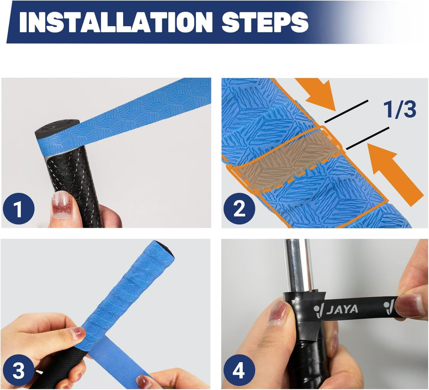 JAYA Golf Grip Wrapping Tapes, Innovative Regripping Solution for Golf Club Grips, 3 Or 15 Pack Tacky PU Overgrip Tapes, Options of 5 Colors, Enjoy a Fresh New Grip Experience