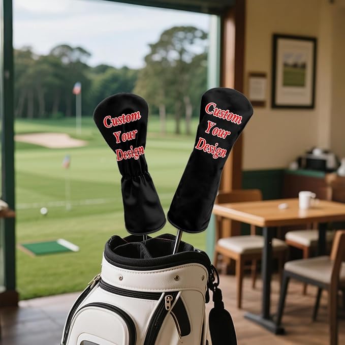 Golf Club Head Covers for Club Protective, Waterproof PU Leather Driver Fairway - Image 4