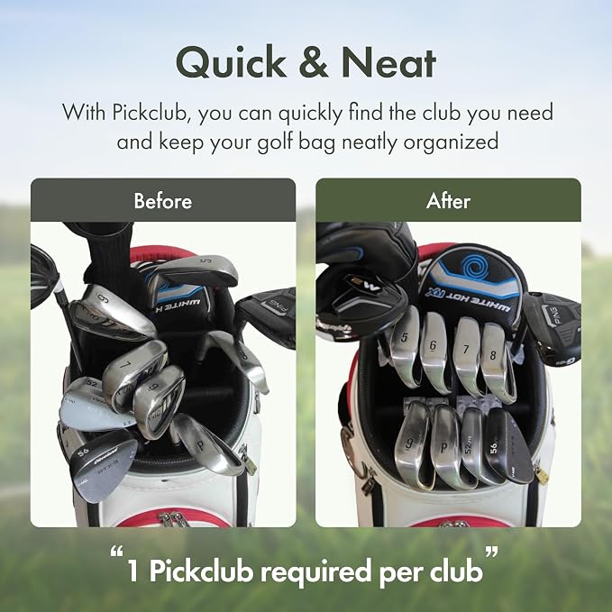 Golf Club Holder Club Organizer Durable Polycarbonate Clips - Image 3