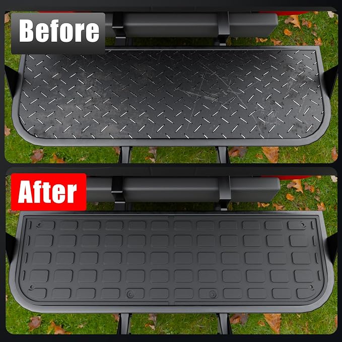 Floor Mats Compatible with GTW Mach1 Golf Cart TPE All Weather Rear Foot - Image 2