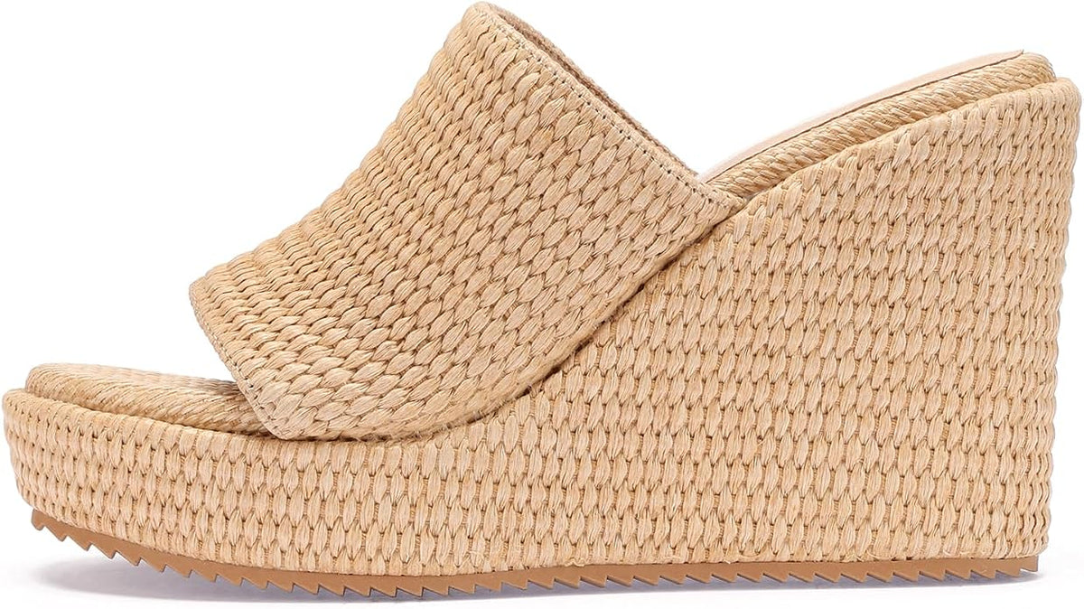 VICKI·VICKI Wedges for Women Platform Sandals Wedge Heels for Sandals - Image 2