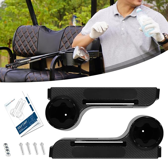 Golf Cart Armrest with Cup Holder Fit by HANGKUNNEE