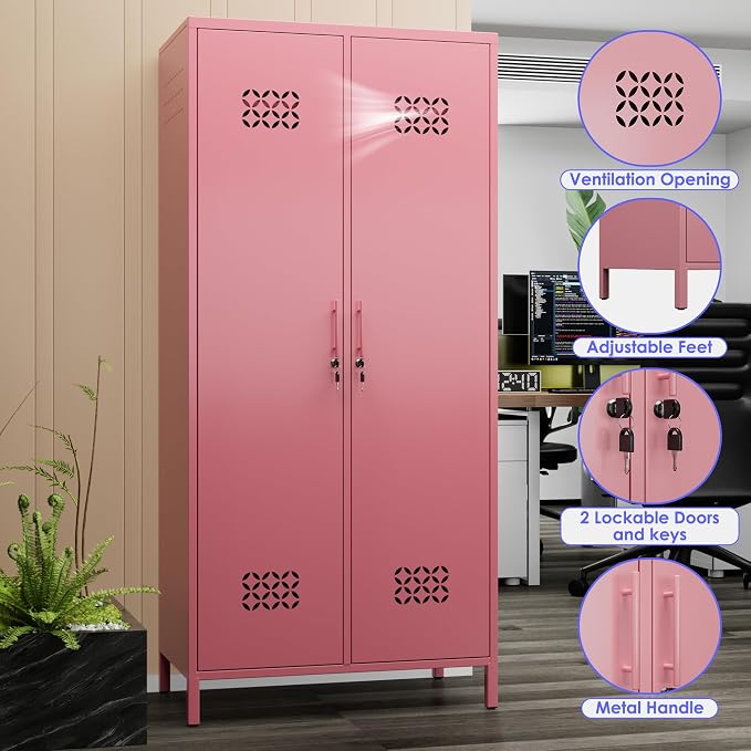 METAN 2 Door Metal Storage Lockers - Image 7