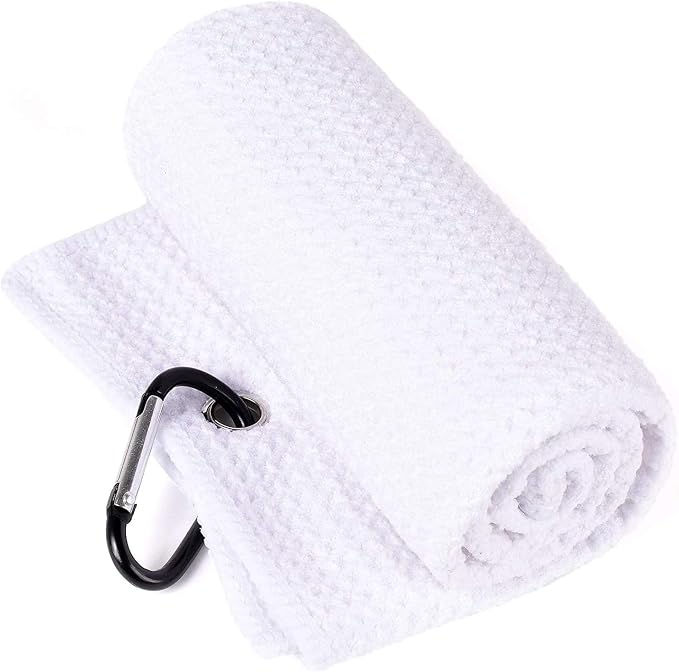 Golf Towels, Microfiber Waffle Pattern Tri-fold Golf Towel - Image 3