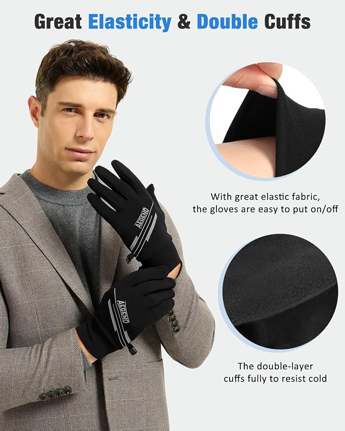 Aegend Lightweight Winter Gloves - Image 6