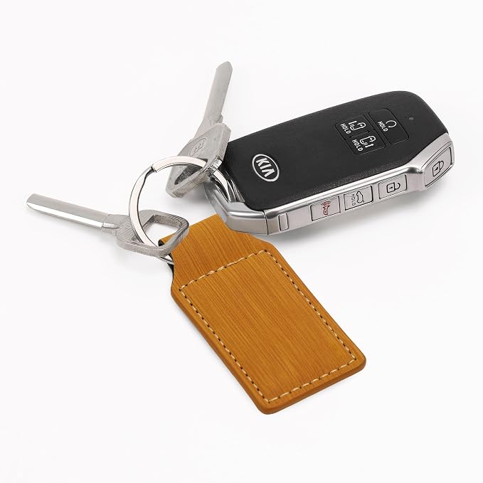 LaserGram Rectangle Keychain, Golfer Golfing, Personalized Engraving Included - Image 2