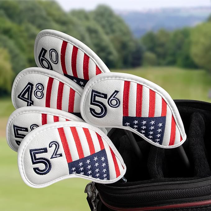 Golf Iron Head Covers Set Iron Headcover Wedge Cover Golf Iron Club Cover USA - Image 2