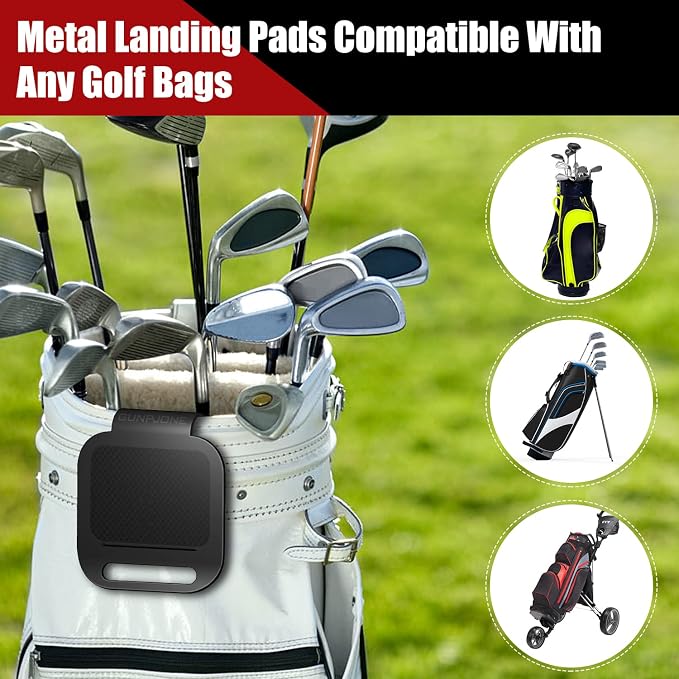 3Pcs Golf Magnetic Landing Pad, Magnetic Golf Towels, Magnetic Rangefinder Strap - Image 2
