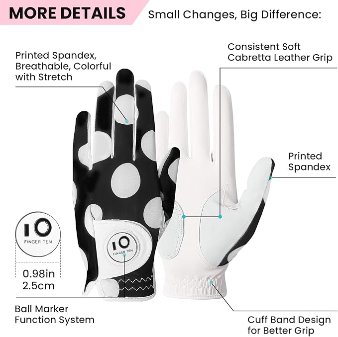 FINGER TEN Stylish Golf Gloves Women - Image 2