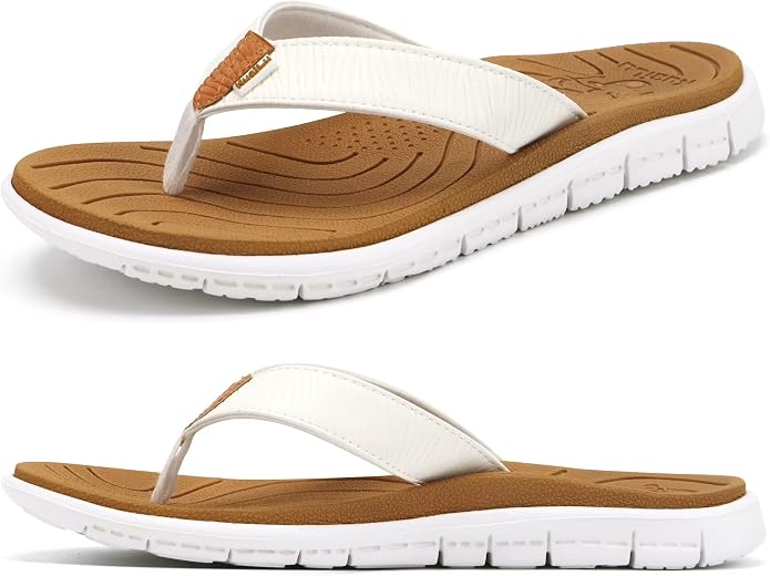 KuaiLu Comfortable Flip Flops for Women by KuaiLu