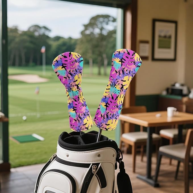 Golf Club Head Covers for Club Protective, Waterproof PU Leather Driver Fairway - Image 4