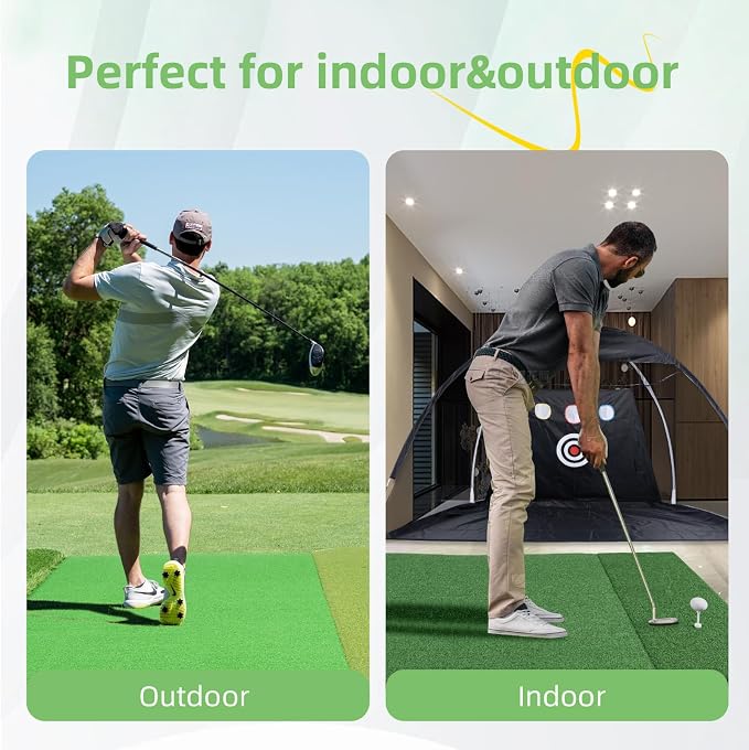 Golf Hitting Mat Indoor Outdoor, 5 * 4ft Thickened Golf Practice Mat - Image 7